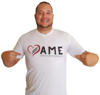 Camiseta AME — detalhe