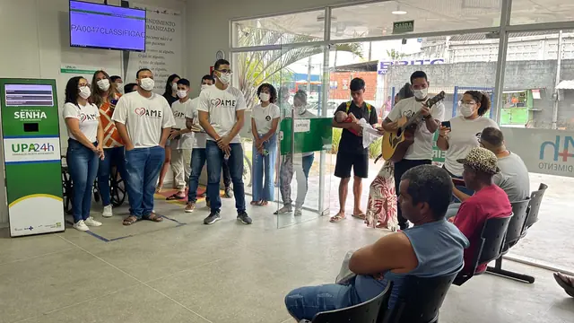 Louvor na recepção da UPA