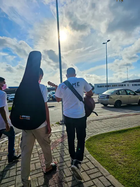 A caminho da visita